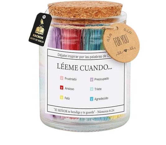 Frasco Con Versículos (Oferta por unidad)