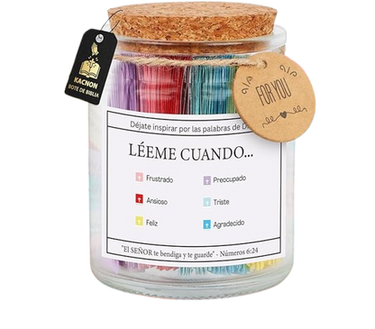 Frasco Con Versículos (Oferta por unidad)